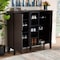 Baxton Studio Idina Dark Brown and Grey Finished Wood 2-Door Shoe Cabinet 173-10906 - alternate 7